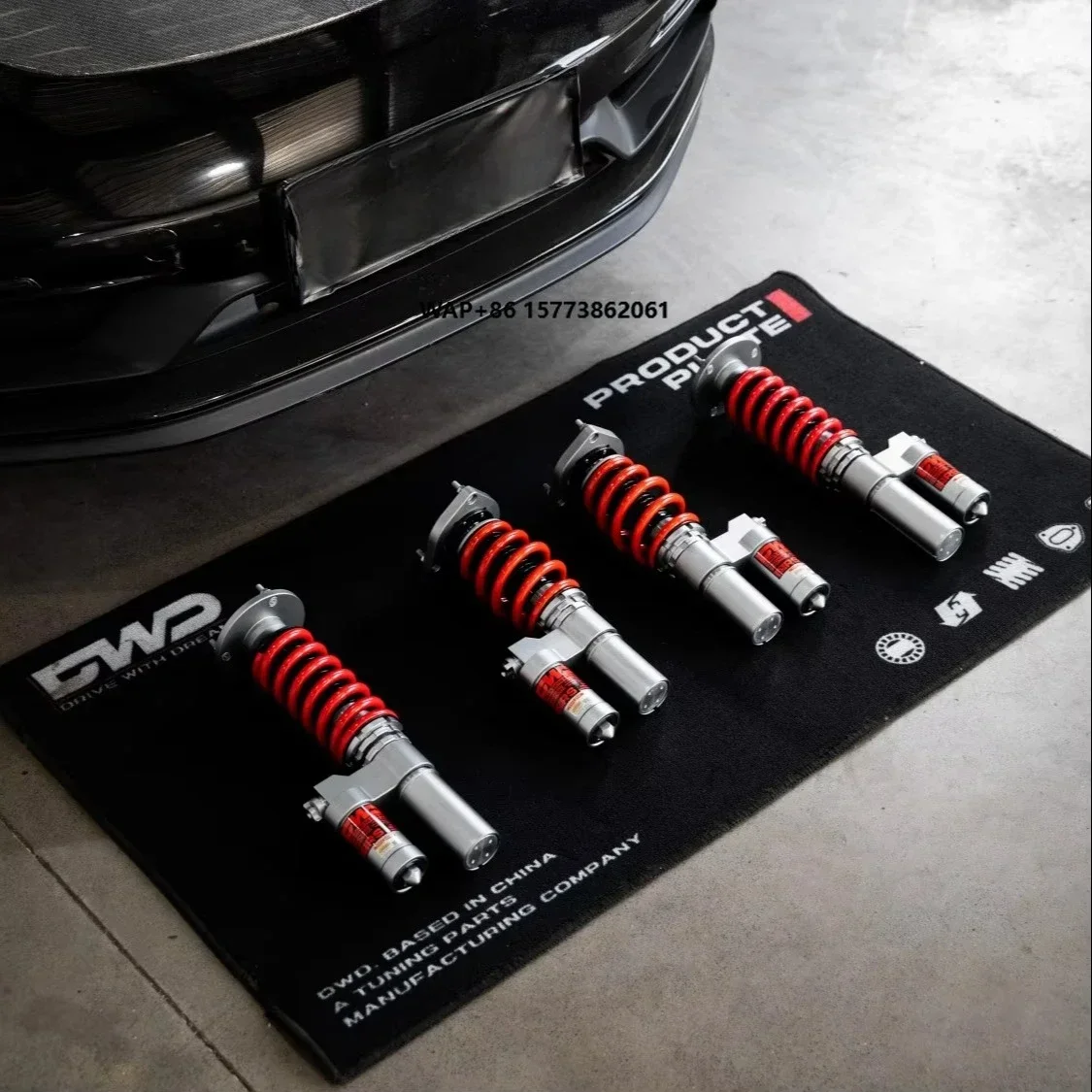 2S-PSC013 2Way Monotube Rebound and Compression Damping Adjust Coilovers for Por Boxster 3rd Gen 981 12-16