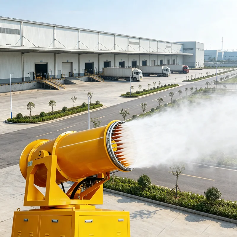 50m Fixed Automatic Industrial Mist Cannon Fog Cannon for Large Construction Site Dust Suppression Work