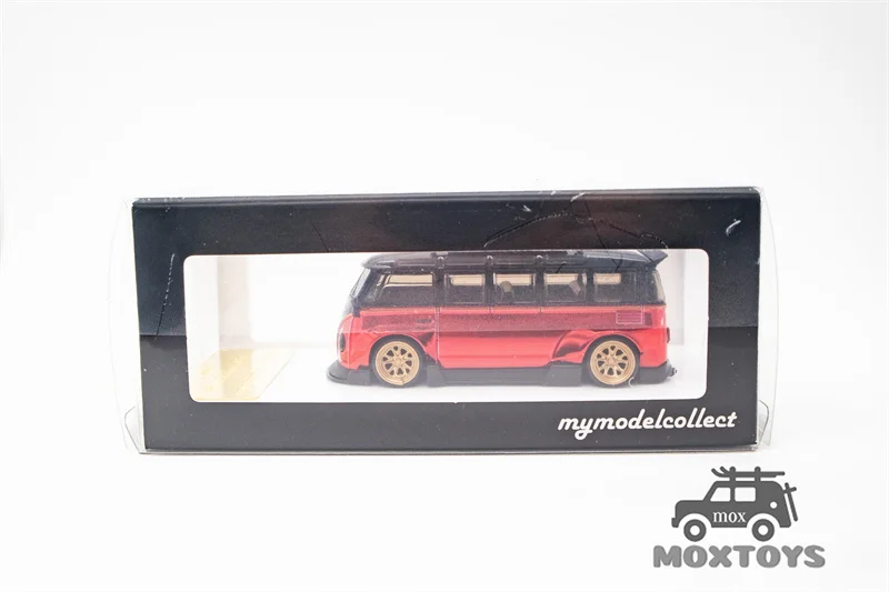 Model Collect x Inspire Model 1:64 T1 Kombi Robert Design Chrome RedBlack limited200 Diecast Model Car