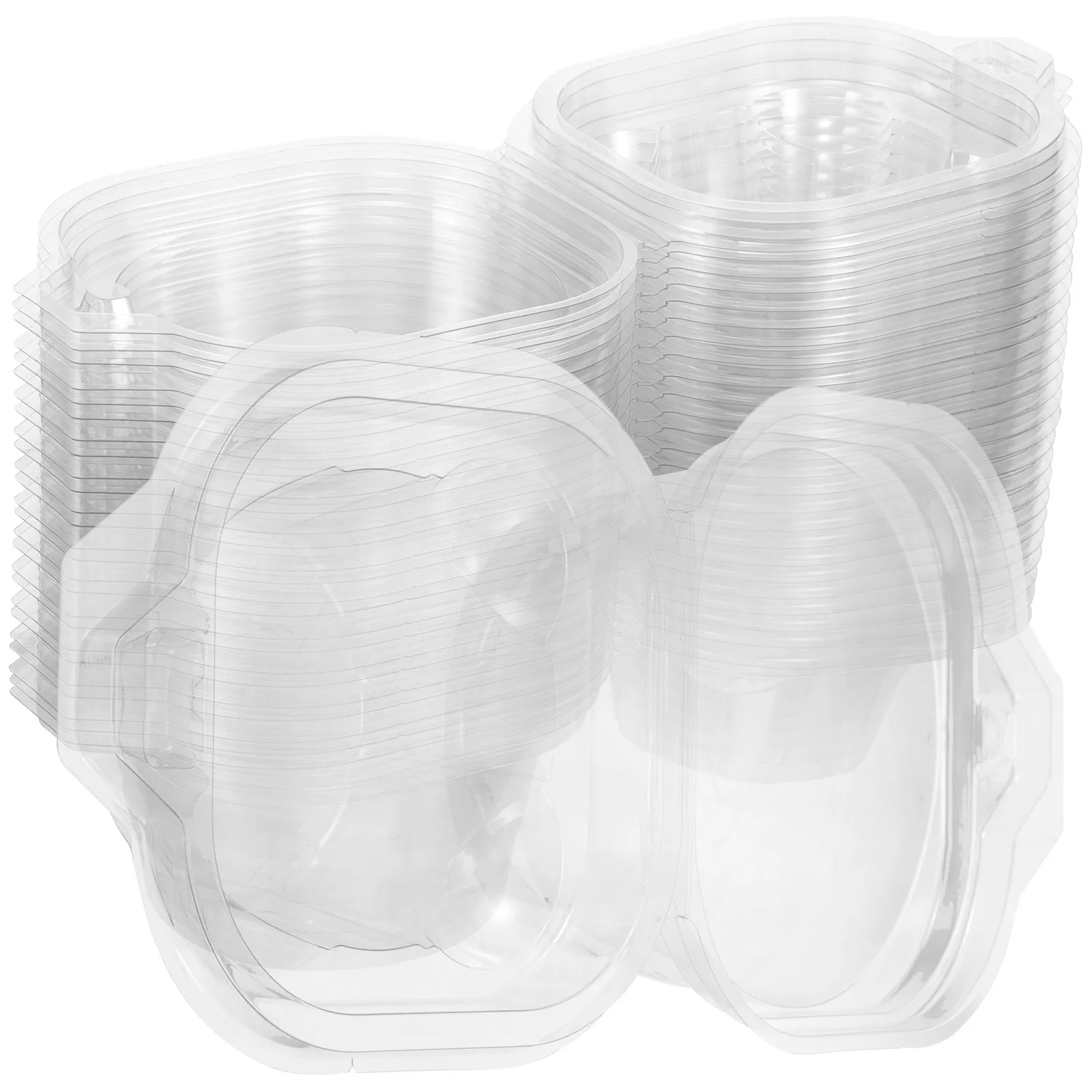 

25Pcs Cupcake Box Clear Cake Containers Multipurpose Baking Accessories Safe Practical for Birthday Party Use Cupcake Boxes