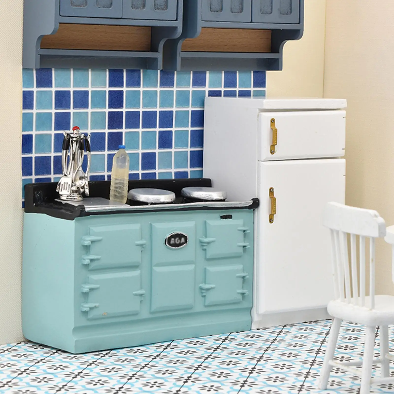 

Resin Miniature Furniture Gas Stove, Dollhouse Furniture Model for Dollhouse Kitchen Decoration Accessory