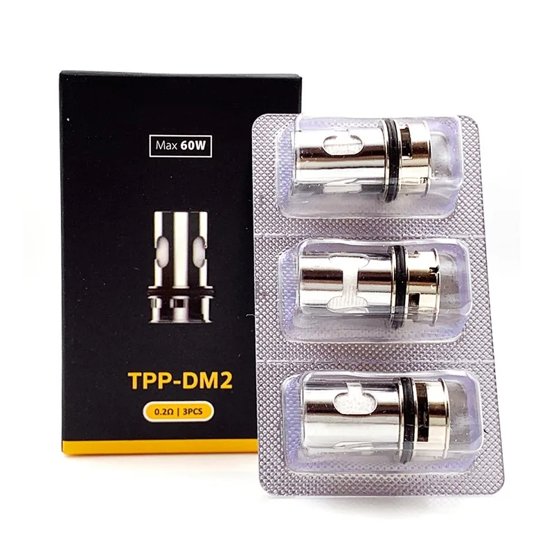 Gulungan TPP Voooo Resmi DM1 0,15 Ohm DM2 0,2 Ohm DM3 DM 4 0,3ohm untuk Tangki Pod TPP/Drag 3/X Plus/Drag X S Pro Kit/Argus GT II Kit