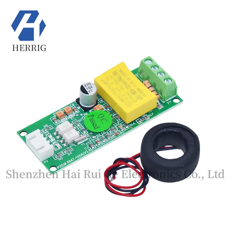 

100A AC Multi-function Current Test Module Voltage Current Power Energy Meter TTL Serial Port with Shell Coil