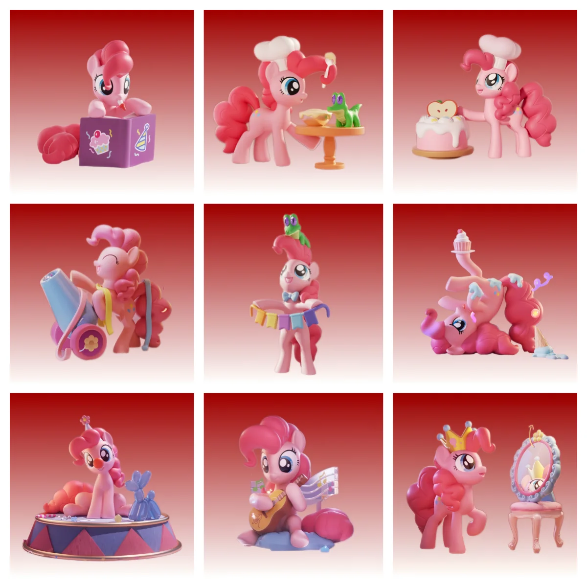

My Little Pony Party Time Blind Box Figurine Models Collection Mystery Boxes Ornament Children's Toys Birthday Gifts