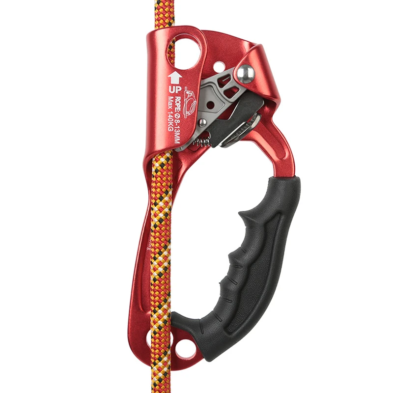 Outdoor Rock Climbing SRT Professional Hand Ascender Device Mountaineer Handle Ascender Left Hand Right Hand Climbing Rope Tools