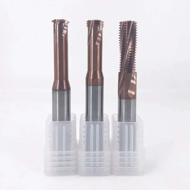 Chowmaster 1/3/Full Thread Milling Cutter Carbide Coated Thead Router Bit for Steel CNC Tools P0.5 P0.6 P0.7 P0.8 P1 P2 P3