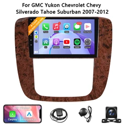 9 Inch Touchscreen Wireless Car Radio Stereo for GMC Yukon Chevrolet Chevy Silverado Tahoe Suburban 2007-2012 with Backup Camera