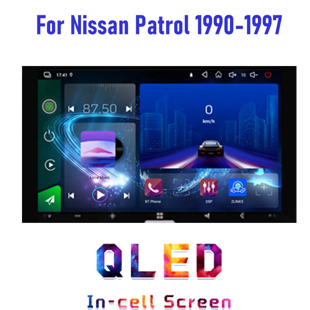 7'' For Nissan Patrol 1990-1997 Car Radio Android GPS Navi Head Unit Carplay Apple Android Bluetooth Camera Google Map FM Stereo