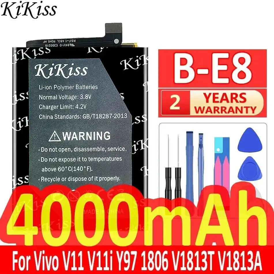 

Прочный аккумулятор мобильного телефона B-E8 для Vivo V11 V11i Y97 1806 V1813T V1813A 4000 мАч