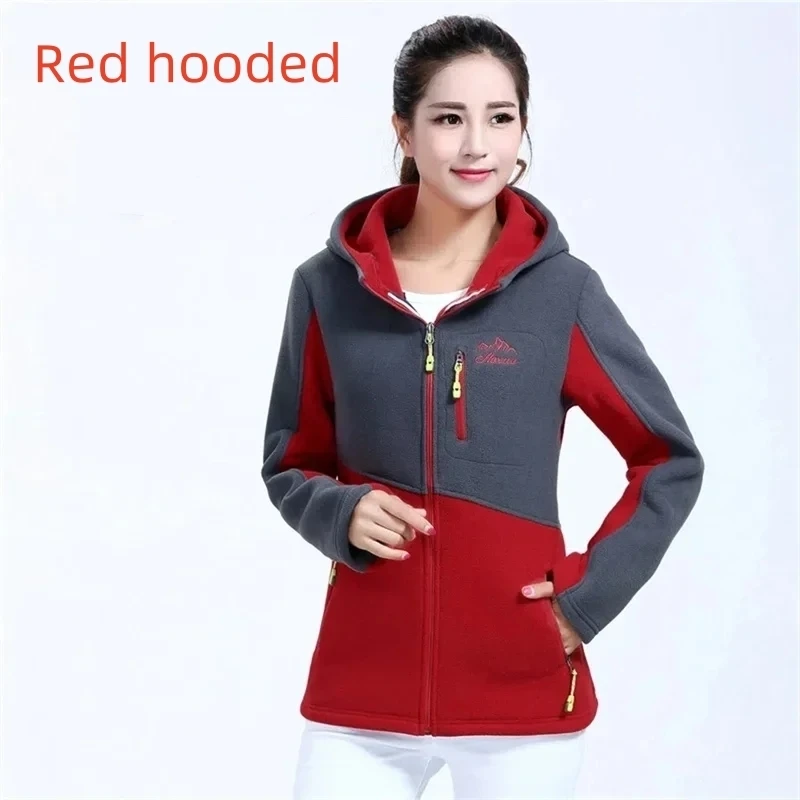 Women Winter Warm Coat Outdoor Sport Climbing Fishing Riding Hiking Windproof Thermal Fleece Jacket