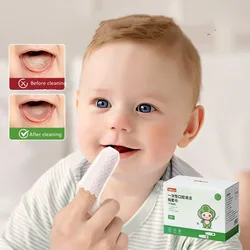 Baby mouth cleaner, gauze finger cots, baby tongue cleaner, suitable for babies from 0-24 months