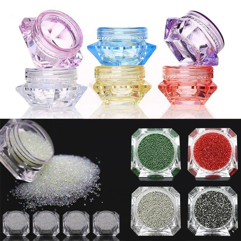 

5pcs Refillable Manicure Glitter Powder Empty Box Mini Plastic Diamond Shaped Facial Cream Jar Travel Cosmetic Containers Bottle