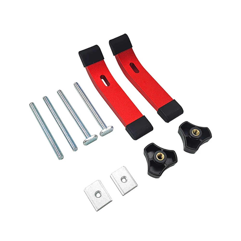 2 Stück schnell wirkende T-Track-Nieder halte klemme verbesserte Holz bearbeitungs klemmen aus Aluminium legierung für Fräser Bohrmaschinen CNC-Tisch kreissägen