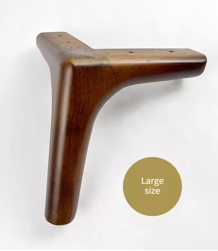 4Pcs 13/14/15cm Solid Wood Furniture Feets Sofa Cabinets Legs Square Bed Table Chair Replacement Feet Home Furniture Accessories