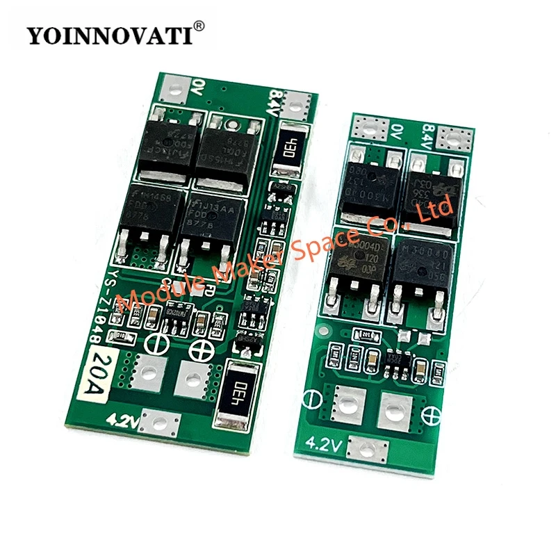 2S 7.4V 8.4V 18650 Lithium Battery protection Board BMS Board with Balanced 20A Current Balanced Board