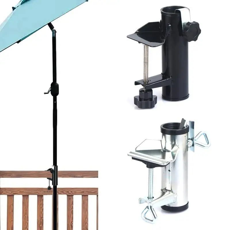 Portable Courtyard Parasol Stand Outdoor Patio Beach Sunshade Umbrella Fixing Clip Garden Patio Umbrella Fixing Holder
