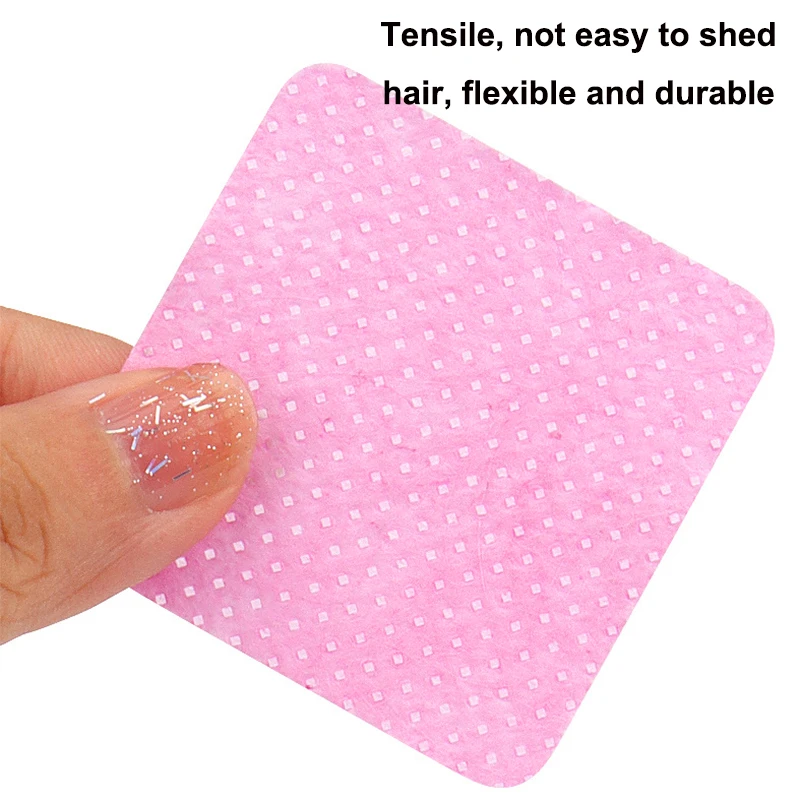 200Pcs Square Lint-free Napkins Nail Degreaser Polish Remover Cotton Pad Eyelash Extension Glue Wipes Nails Accessories And Tool