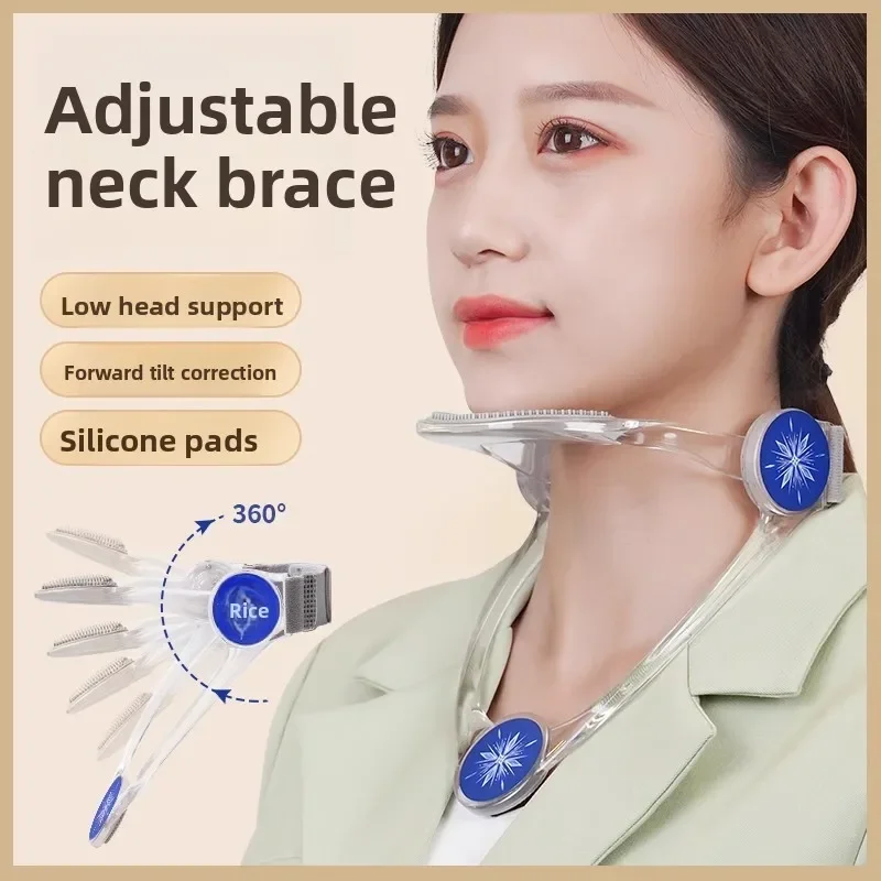 

Ergonomic Neck Posture Corrector - Adjustable Cervical Support Brace for Adults with Forward Head Relief Technology