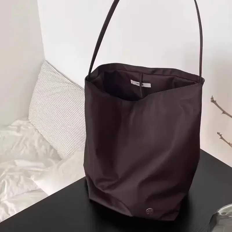 Luxury Designer Brand The Handbags Large Capacity Nylon Bucket Bag Girl Shopping Trips Tote Bag Nylon Shoulder Bag