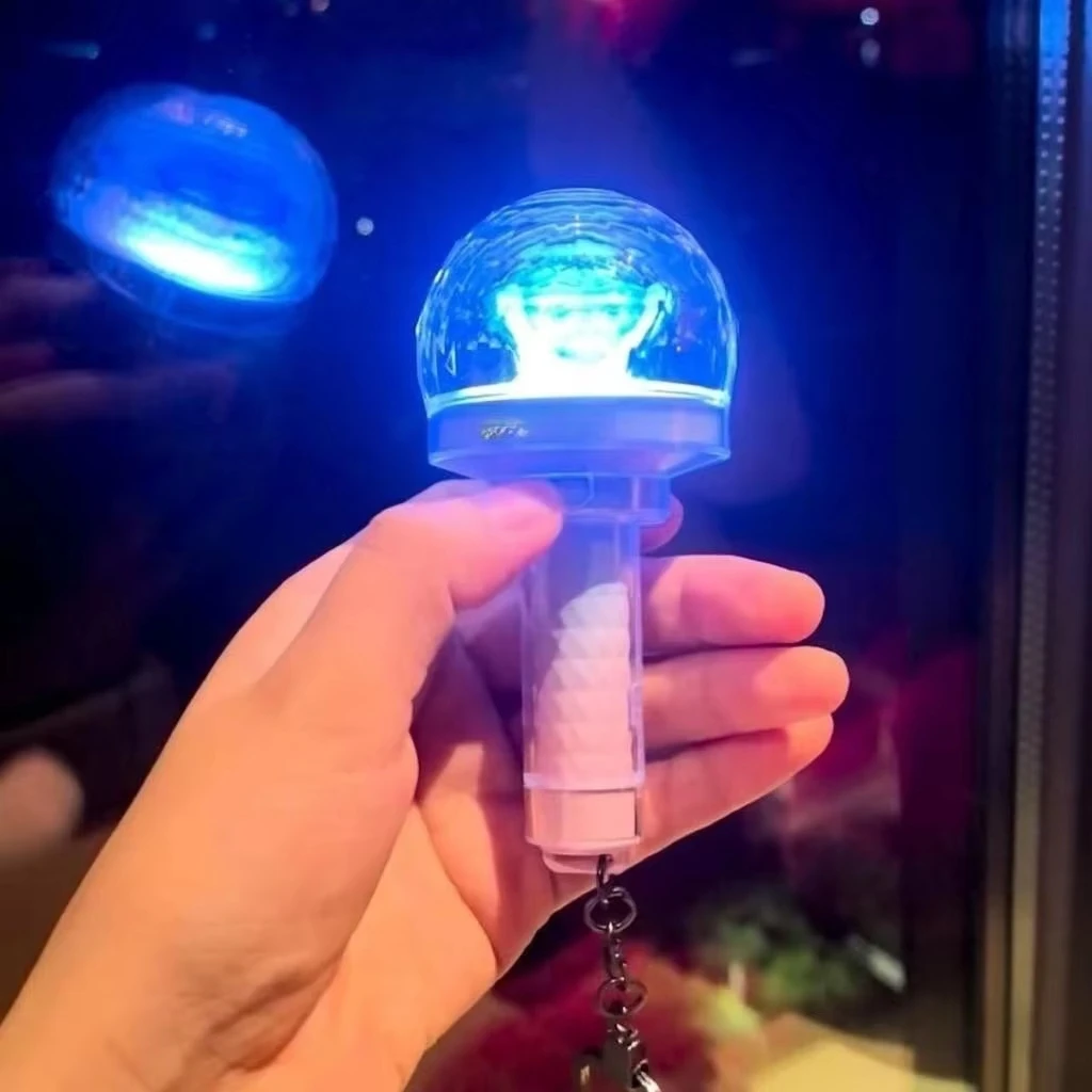 

Kpop Idol JEONGHAN WONWOO Mini Lightstick Keyring 10th Anniv Carat Glow Stick Key Chains