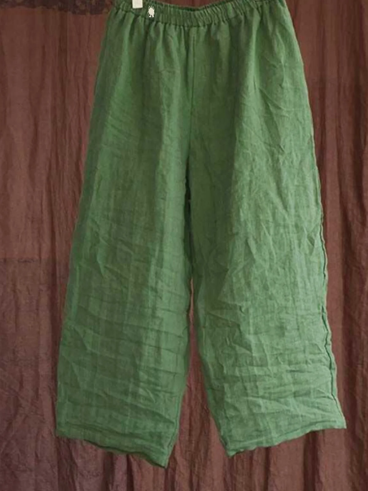 

Женские летние свободные брюки-морковки из льна и хлопка с широкими штанинами, укороченные, с высокой талией, повседневные, с декоративными карманами, в стиле ретро