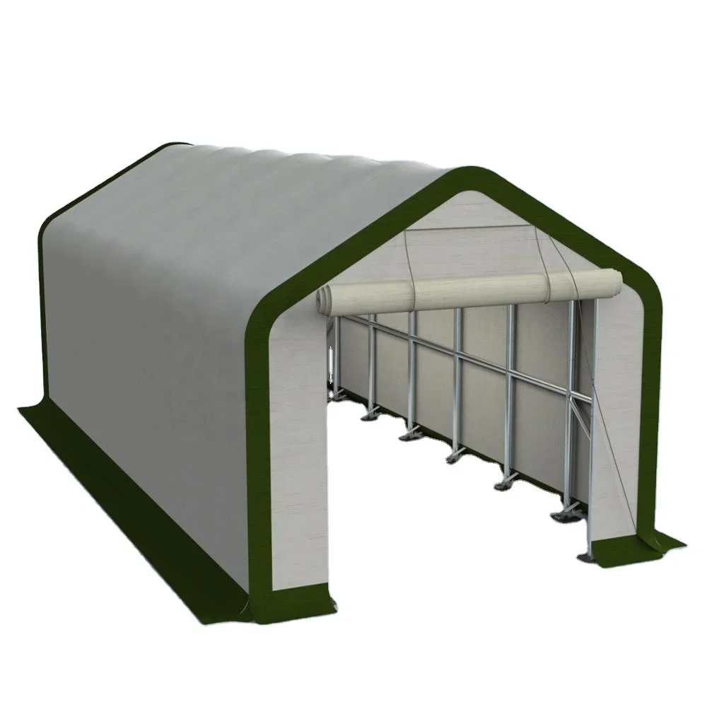 2026 Heavy Duty Galvanized Track Metal Garage Storage Shelter Truck Steel Structure Canopy Tent RV Shed Garage