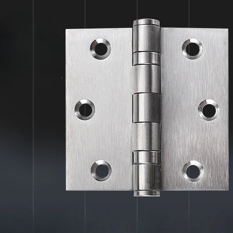 

Single package stainless steel hinge 3 inch flat open hinge thickened 3x3 door and window cabinet silent bearing hinge folding