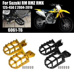 스즈키 테네레 660 XTZ XT660Z 용 발 받침 매트, RMZ 450 250, RMX 450Z, RM 125 풋 페그 프론트 발받침, RMZ250 RMZ450 RMX450