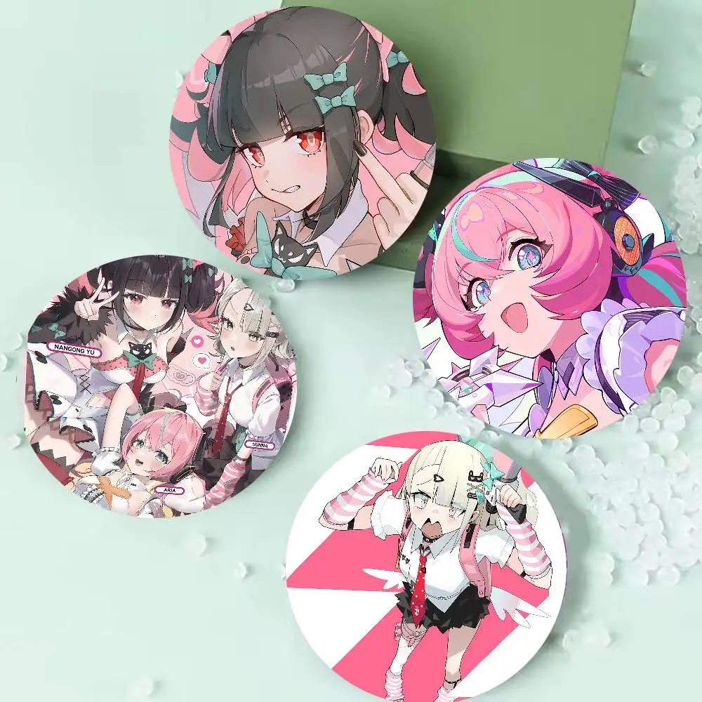 Pretty Kawaii Hot Gril Cute Angel Fashion Zenless Zone Z Badge Metal Brooch for Bag Clothes Hat Decor Cosplay Accessories Gifts