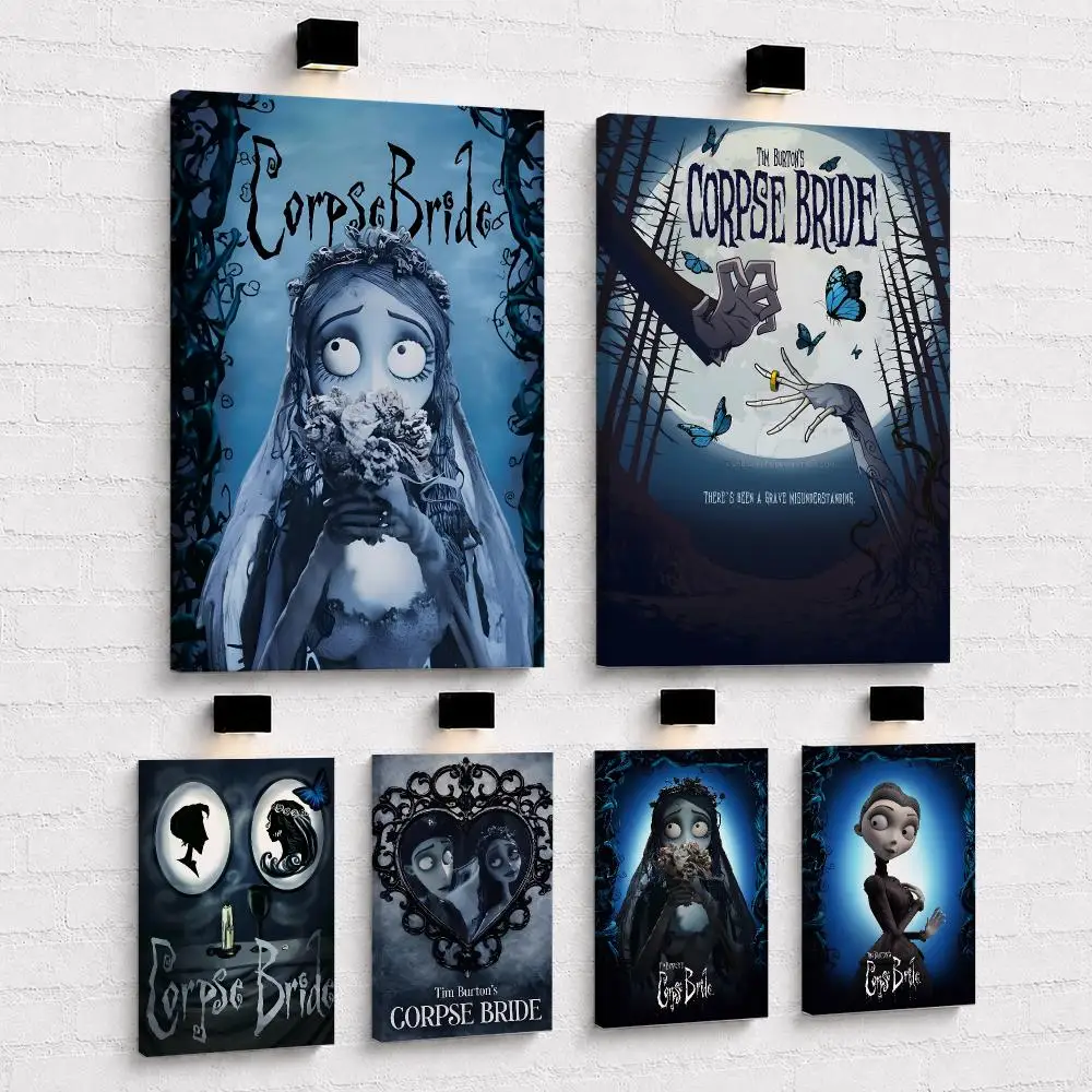 Gothic Romance Movie C-Corpse Bride Framed Wall Painting Framed Canvas Wall Art Print | Modern Poster | Home Hallway Decor