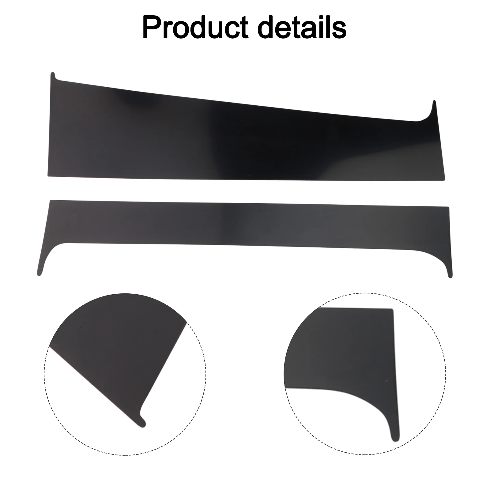 

Automotive Interior Trim Protector Cover Moulding Glossy Black As Picture Shows Pillar Posts Easy Installation