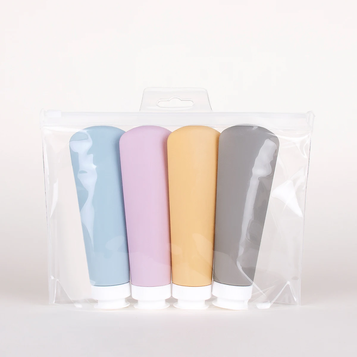 Ensemble de conteneurs de bouteilles de voyage de 60ml, 4 pièces, ensemble d'accessoires de toilette compressibles anti-fuite