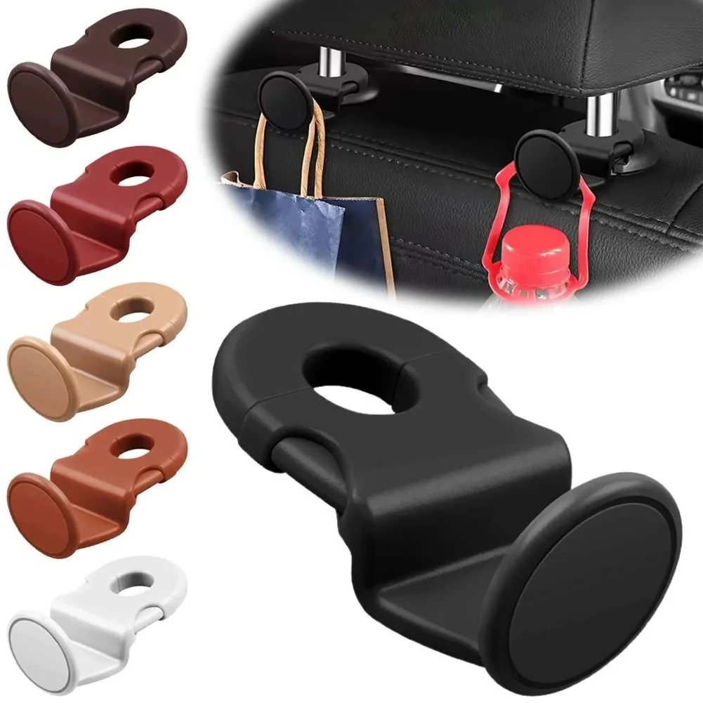 Car Headrest Hanger Car Back Seat Hook Car Interior Organizer Accessories 20KG Heavy Duty for Grocery Bag Hidden Car Seat Hook