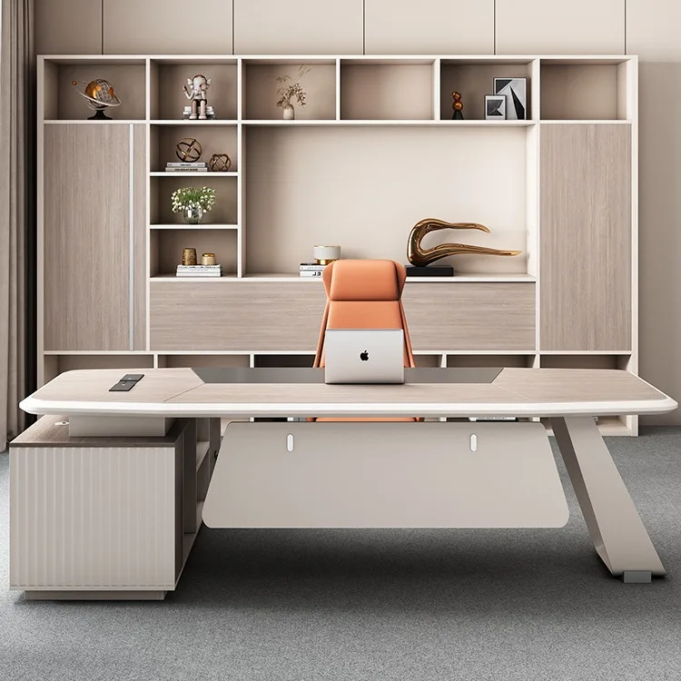 

Boss Table, Office Table And Chair Combination, Simple And Modern President Table, Supervisor Table, Manager Table And Chair, Fa