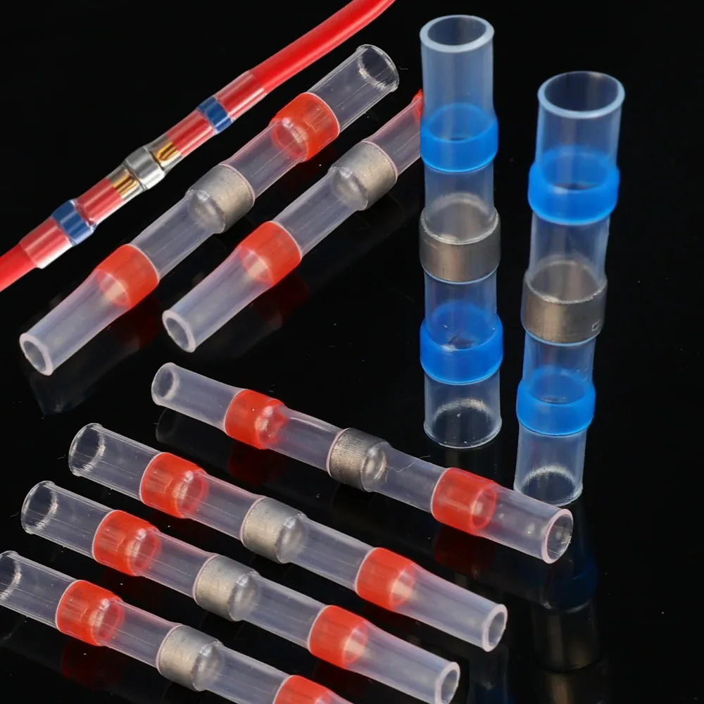 Connettori termorestringenti Terminali senza saldatura Kit di giunzioni per cavi elettrici isolati impermeabili per riparazioni automobilistiche audio per auto