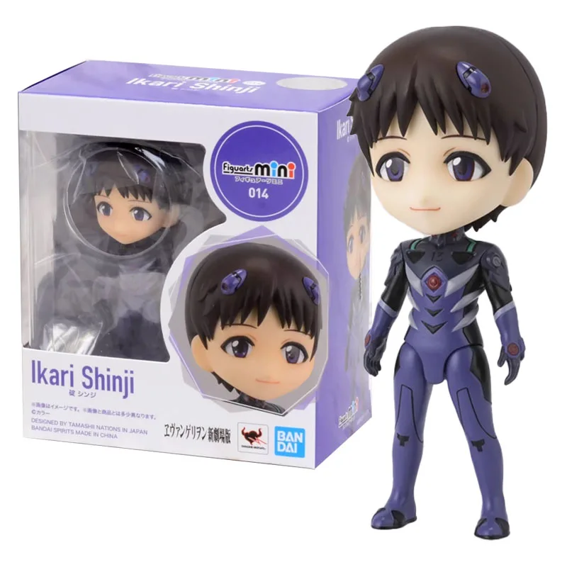 BANDAI Figuarts Mini Rebuild of Evangelion Shinji Ikari Anime Action Figure PVC Figure Complete Collection Model Toys Gift