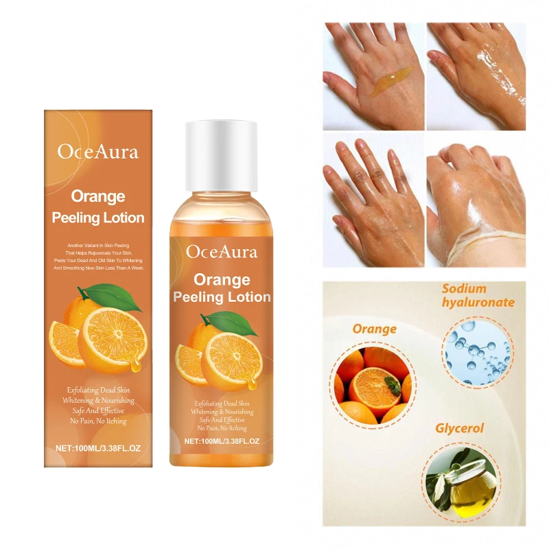Orange Peel Essential Oil Deep Cleansing Exfoliating Gentle Formula To Soften Smooth Skin Natural Face & Body Scrub Massage Oil