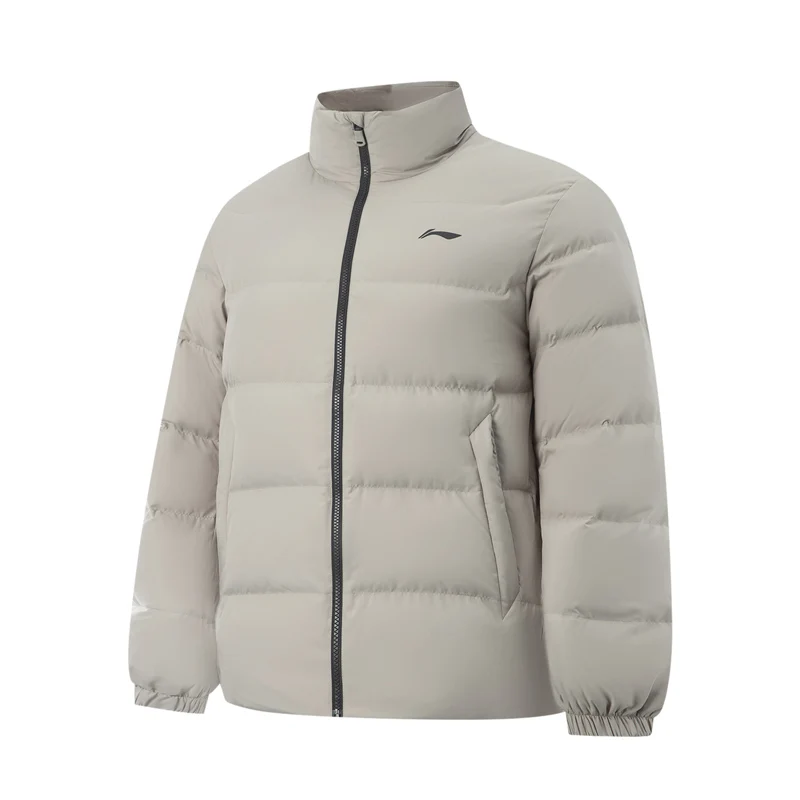 Li-Ning Men's Training Short Down Jacket Winter Warm LN WATER PROOF Comfortable 3D FITTING LiNing Sports Coat AYMV215 image 4