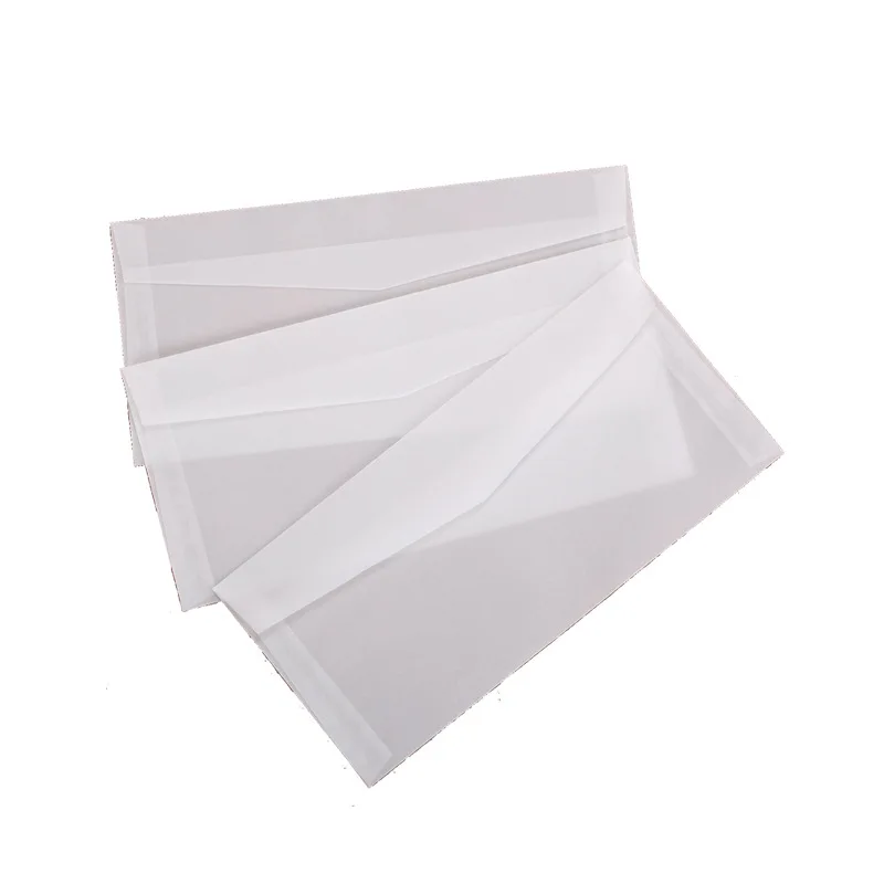 Translucent sulfuric acid paper transparent envelope wedding invitation invoice envelope blank storage can print LOGO