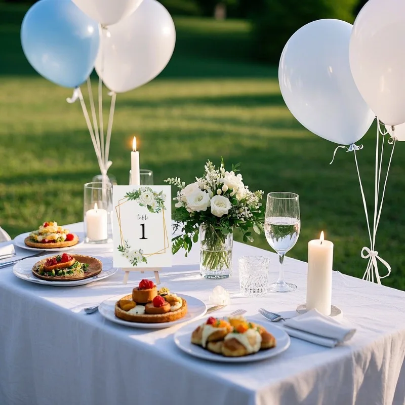 25 قطعة زهرة الهندسة 1-25 على الوجهين الجدول بطاقة الزفاف مأدبة الحدث الديكور مقاعد ، لحفلات الزفاف دش الزفاف أعياد الميلاد