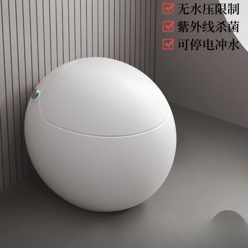 

Egg-Shaped Smart Toilet Full-Automatic Waterless Pressure Limit Small Apartment Siphon Toilet