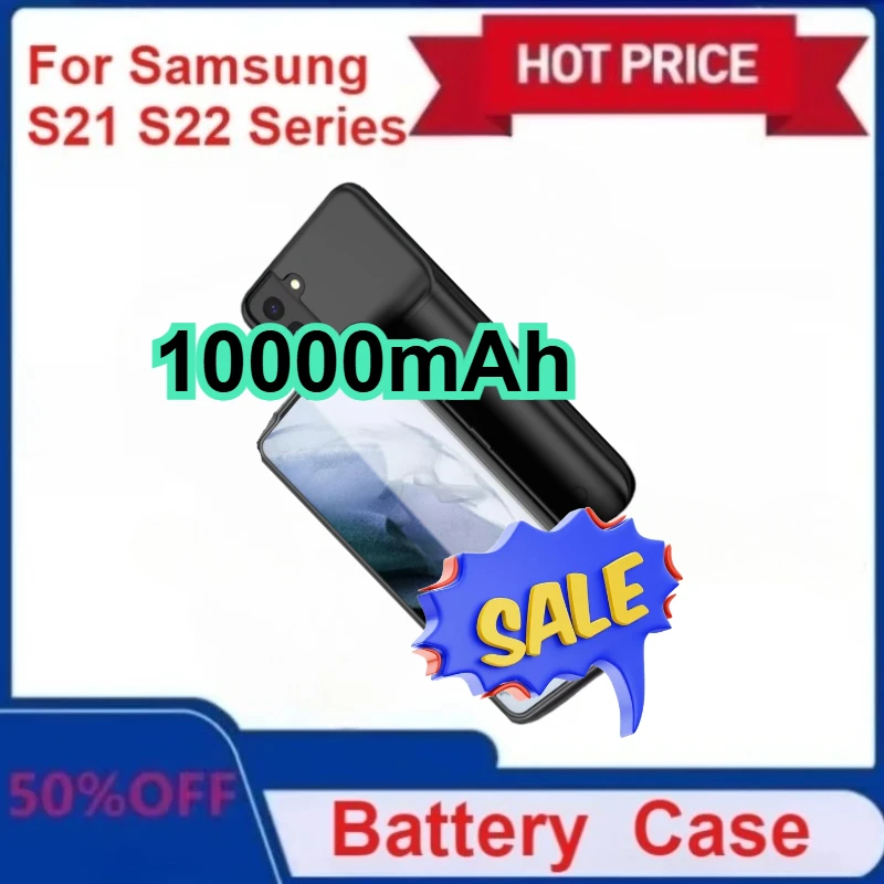 

New 10000mAh Battery Charger Case for Samsung S21 S21 Plus S22 Ultra S22Ultra S21plus S21Ultra Portable Battery Case Power Bank