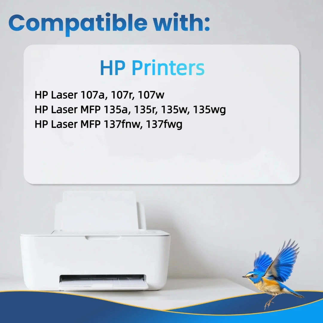 Jhaan 106A Toner W1106A (Mit Chip) Kompatibel mit HP 106A Toner für HP Laser MFP 137fwg 107w 107r MFP 137fwg 137fnw 135wg – Detail 2
