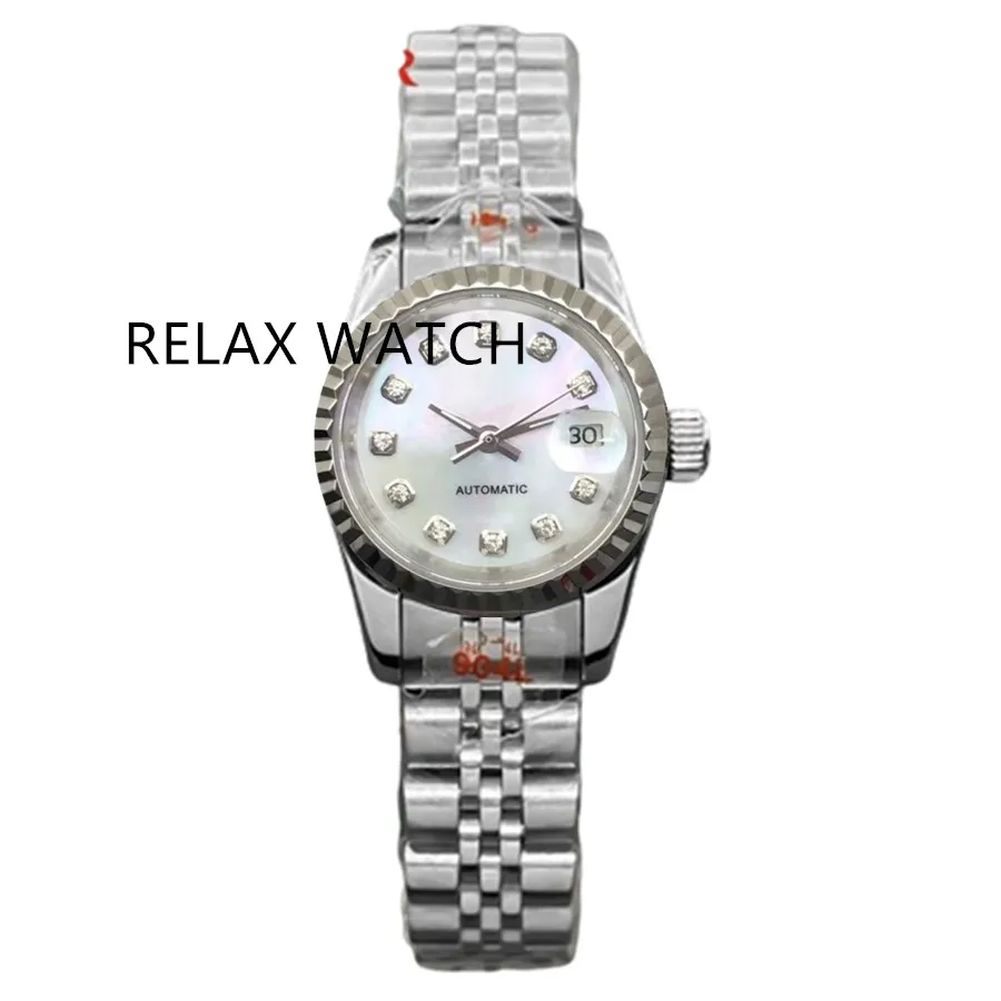 26mm Various Colors Style Women's Mechanical Watch Natural Shell Dial Japanese NH05 Movement