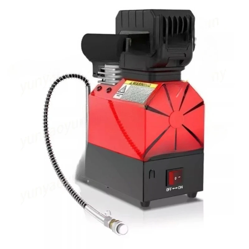 Battery Powered 30MPA High Pressure Air Compressor, Portable Scuba Tank Pump with Cooling Fan