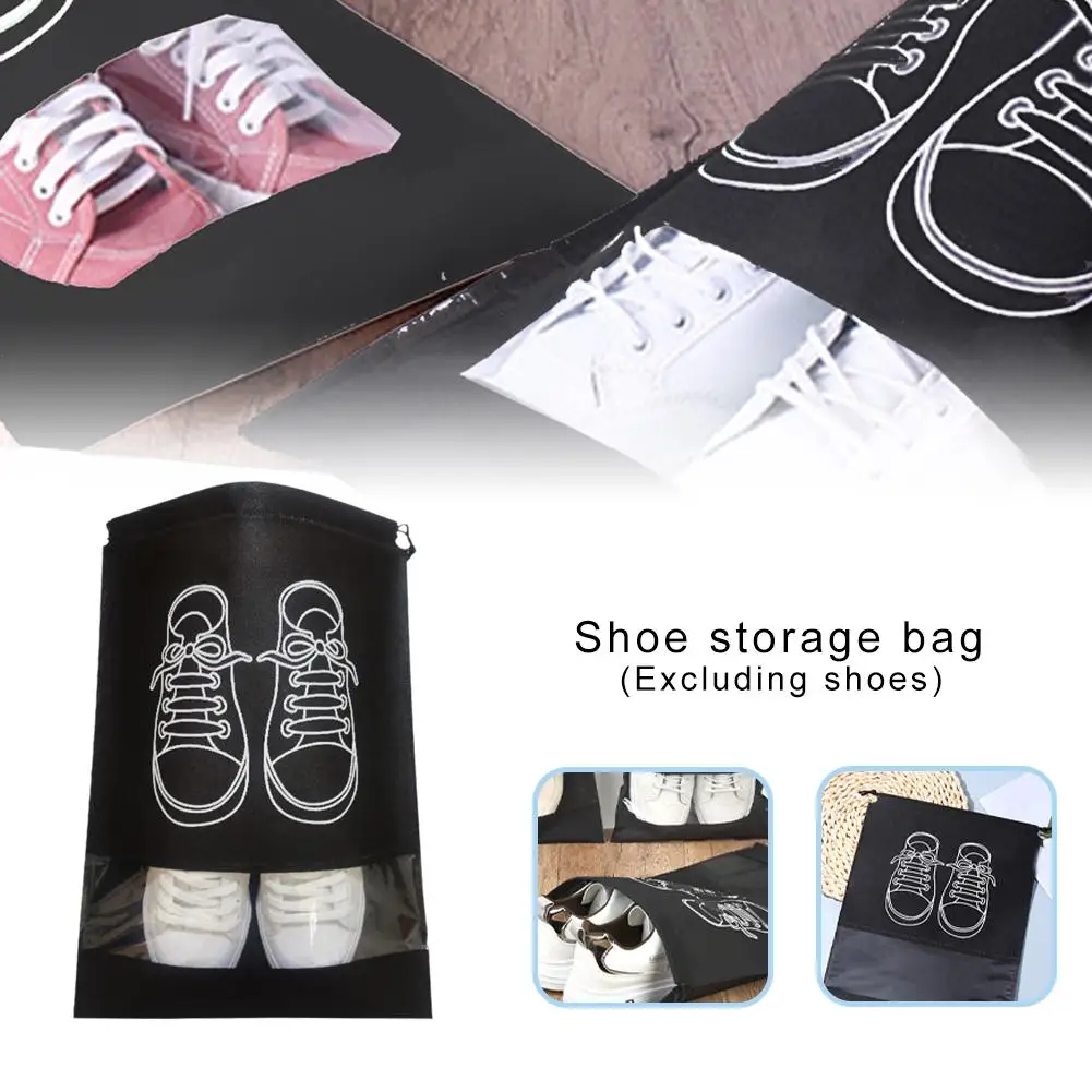 Shoe Storage Bag Made Of Non-woven Fabric Dust-proof Travel Household Cover Storage Artifact Moisture-proof Shoe And Shoe S X6V1