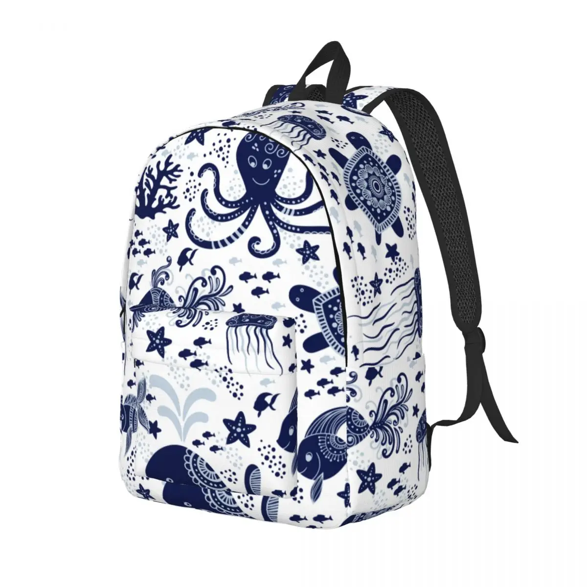 Student Bag Cute Cartoon Jellyfish Octopus Starfish And Turtles Backpack Parent-child Lightweight Backpack Couple Laptop Bag