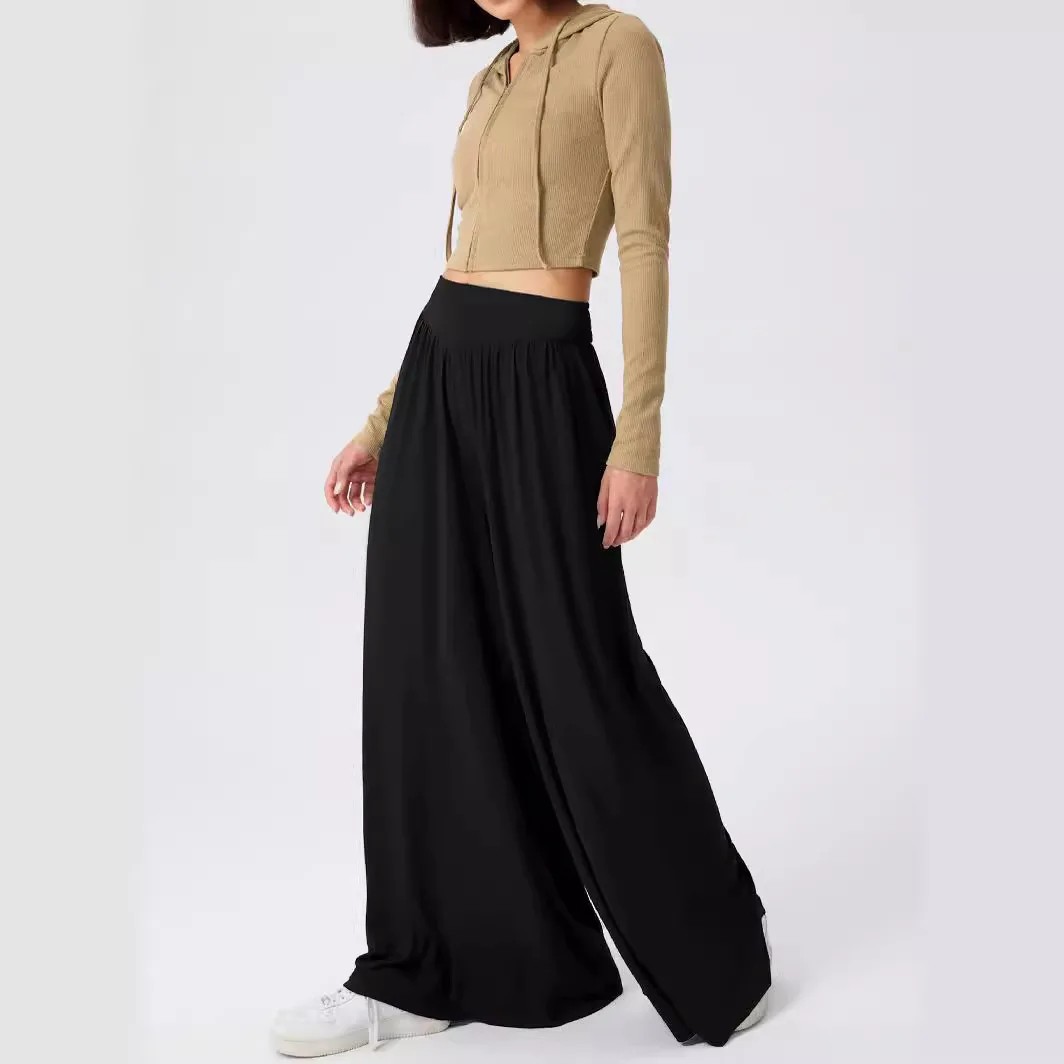 Summer New Loose Dance Trousers Drooping Casual Trousers Women High-waisted Wide-leg Pants