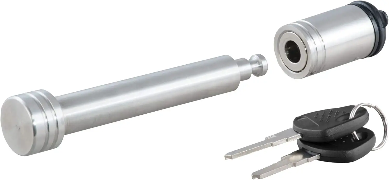 

23519 Stainless Steel Trailer Hitch Lock, 5/8-Inch Pin Diameter, Fits 2 or 2-1/2-Inch Receiver