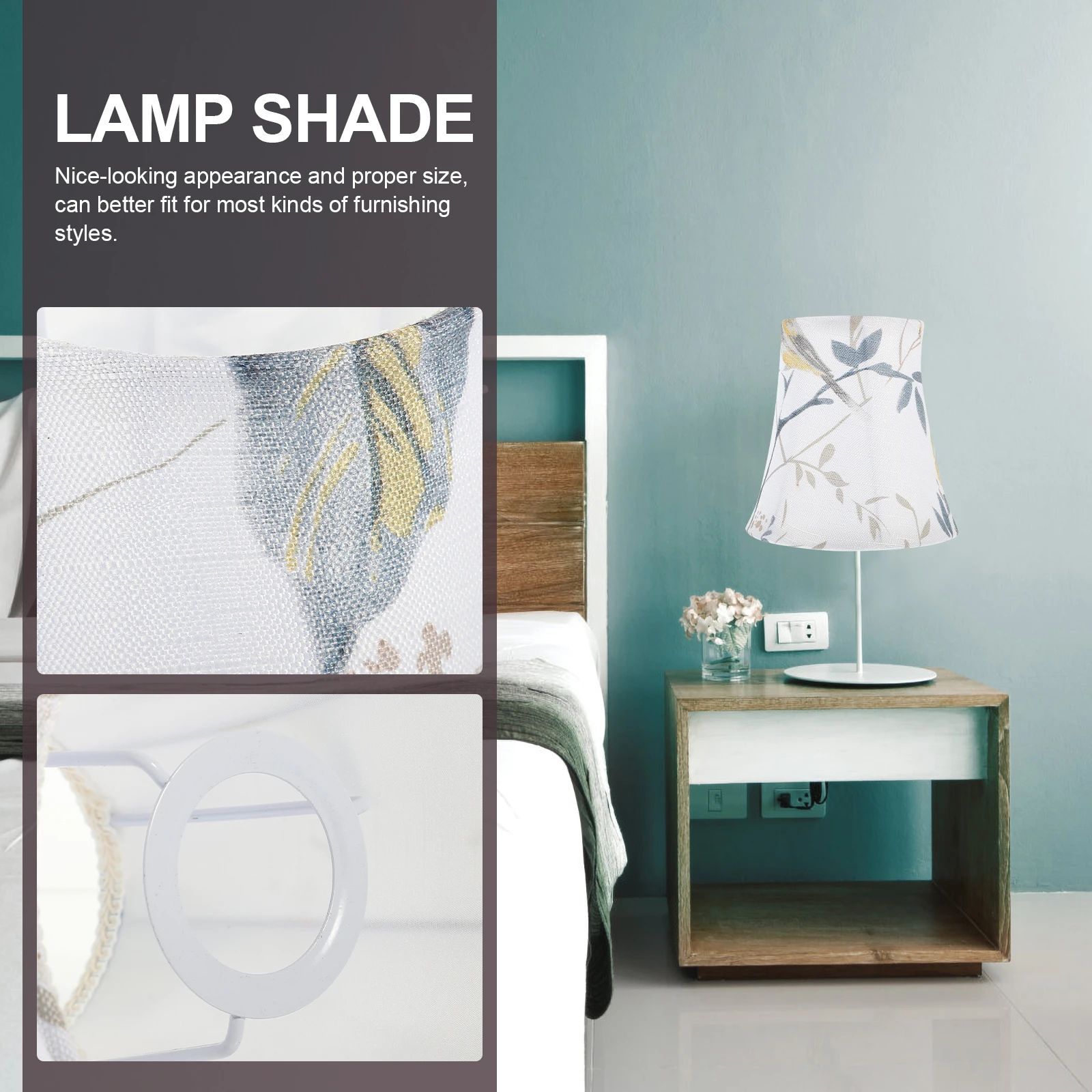 

Cloth 20X30Cm Lightweight Fabric For Desk Floor Table Lamp Lampshades For Floor Lamp Bedroom Replacement Cover E27